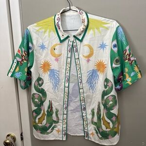 Colorful Graphic Short Sleeve Shirt